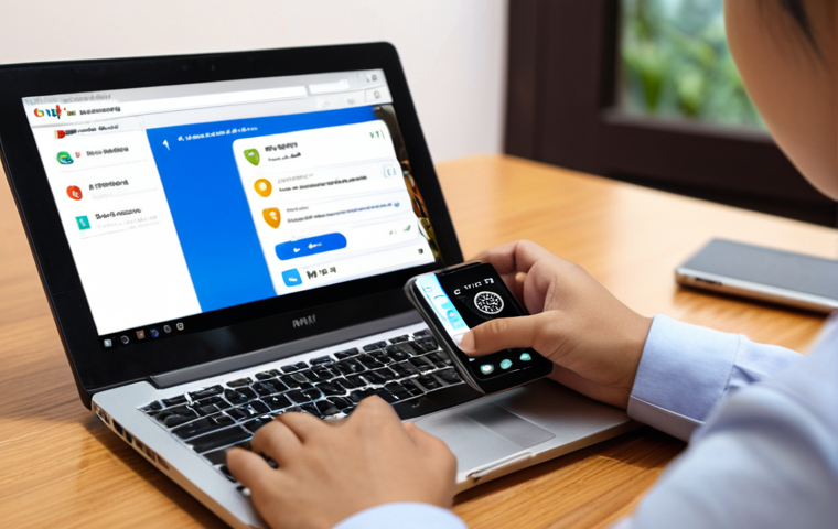 Multi-Factor Authentication (MFA)**
Prompt:
"A Vietnamese individual using a smartphone displaying an OTP code with the app icon of a popular local banking app. In the background, blurred images of social media apps icons and a laptop. Focus on security and layered protection. Emphasize the easy-to-use aspect for everyday Vietnamese users securing their digital lives. Vietnamese Dong symbols subtly integrated."
**