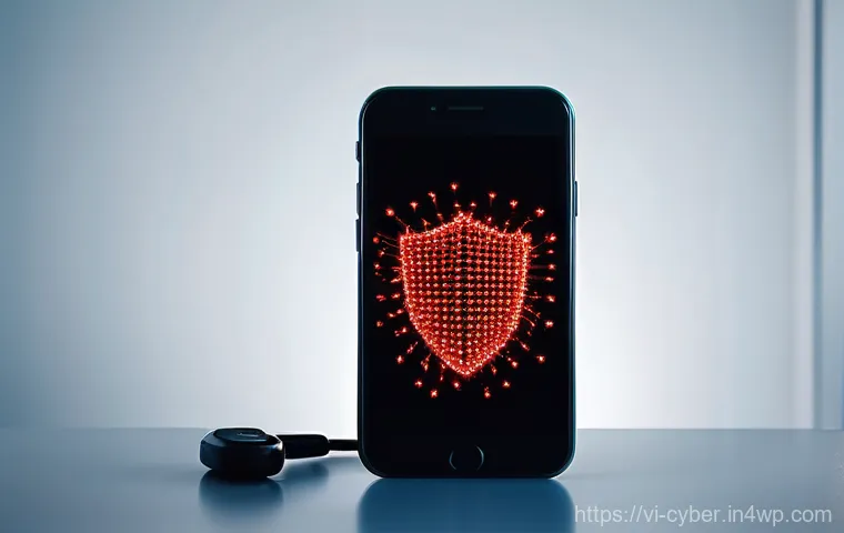 사이버 보안 규정 준수와 모바일 보안 - **Prompt 1: The Subtle Digital Threats Lurking Around Your Smartphone**
A modern, sleek smartpho...
