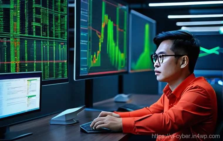 사이버 보안 규정 준수와 내부 감사 - Description: A vibrant, dynamic image set in a modern, well-lit office in Ho Chi Minh City, Vietnam....