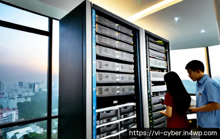 Home 13 사이버 보안 규정 준수 관련 인프라 구축 - Photorealistic modern cybersecurity compliance infrastructure in a Vietnamese corporate office, a di...